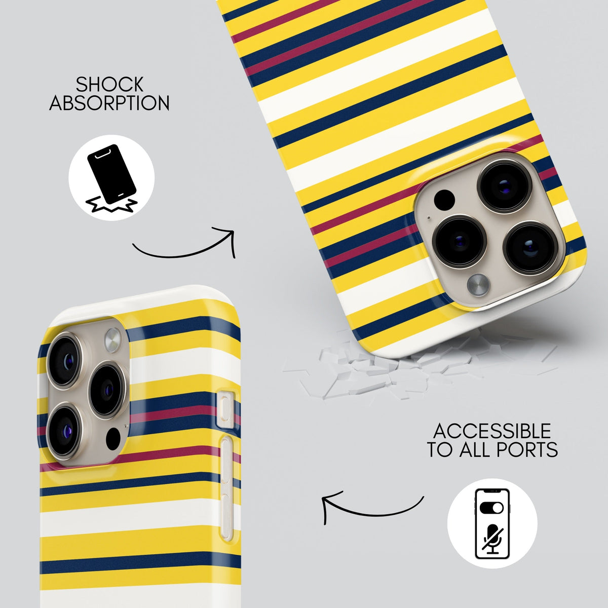 Banana Premium Tough Shining Phone Case (Double Layer) Available For All iPhone Models
