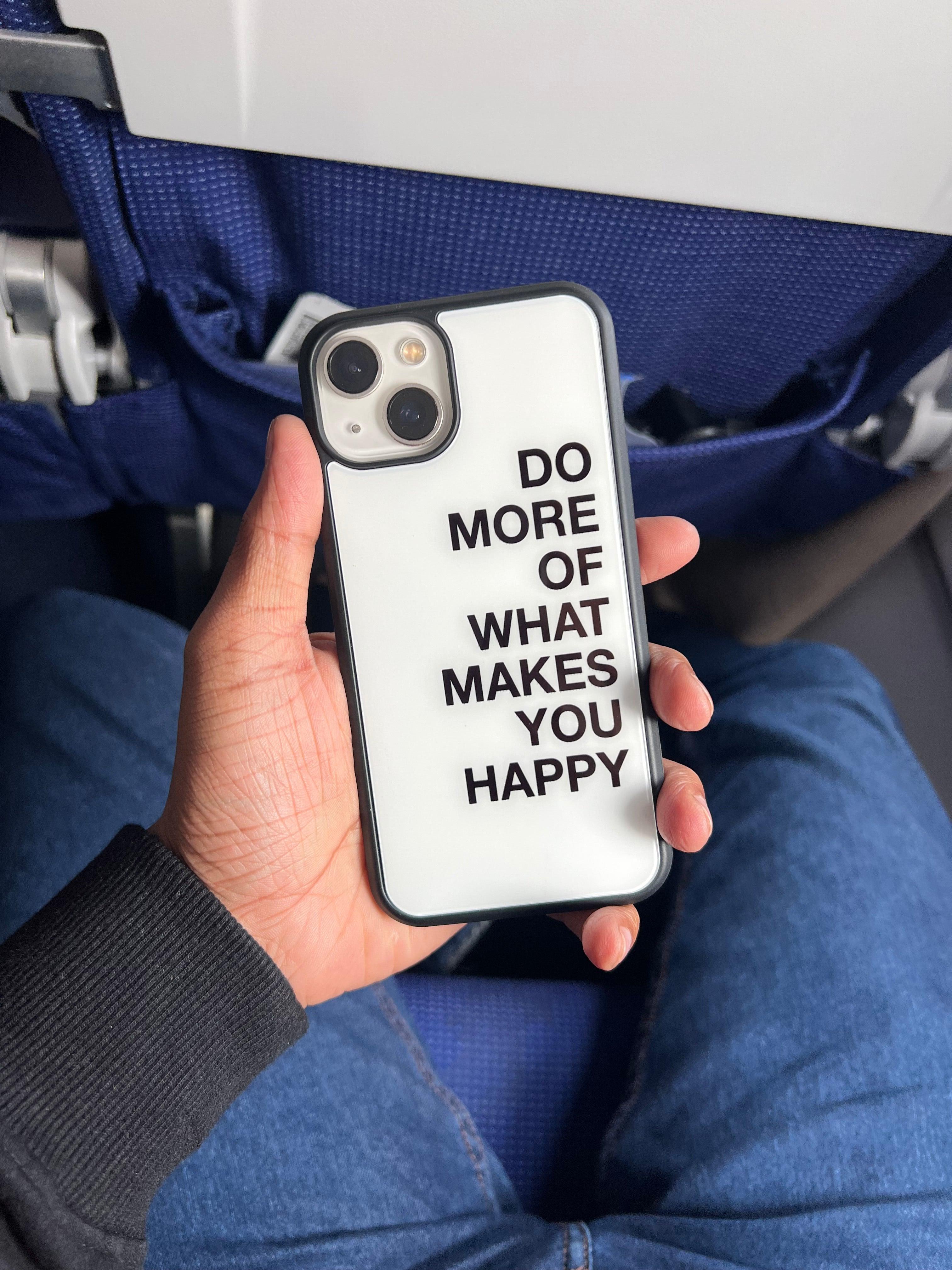 Makes You Happy Glass Case - Case On