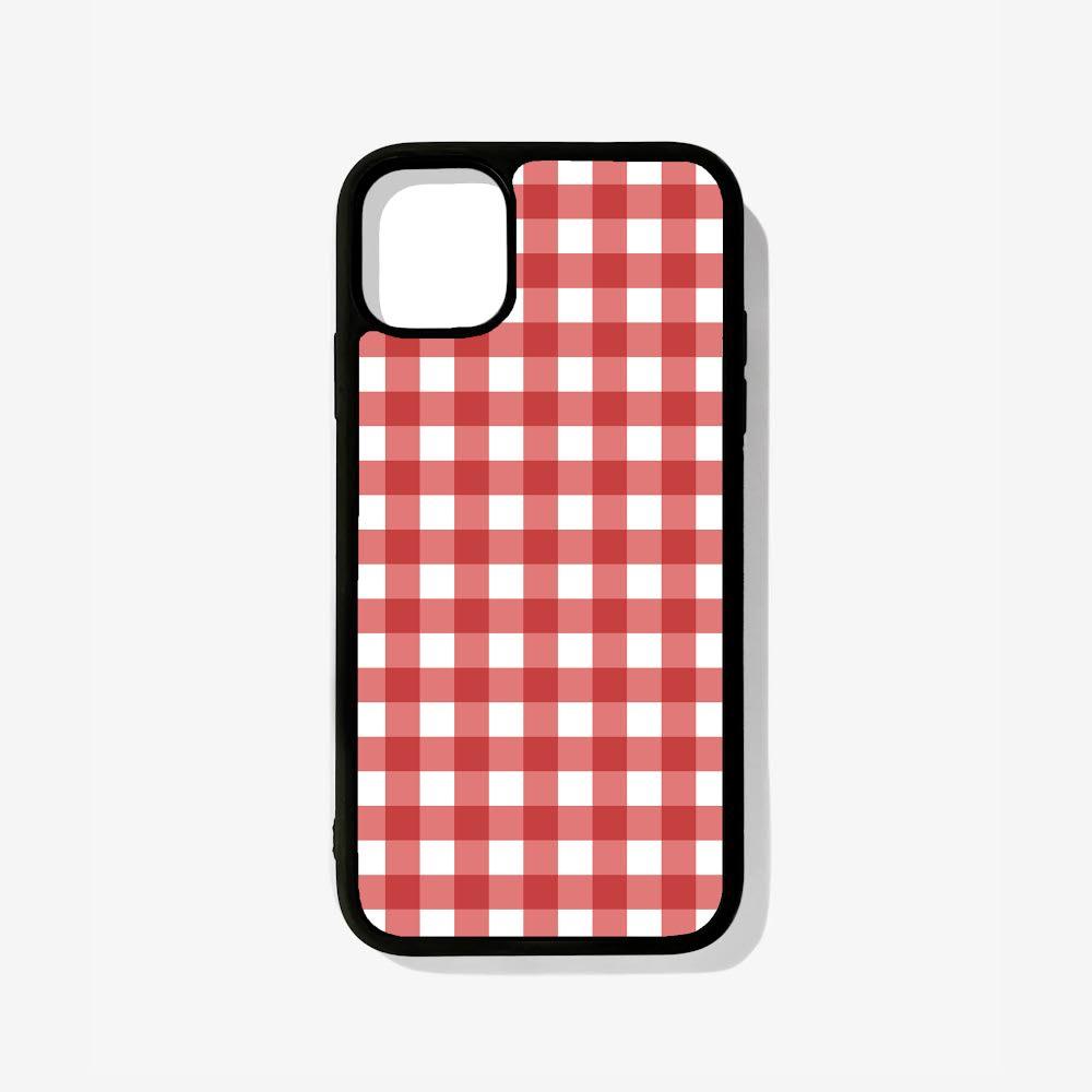 Red Plaid Glass Case - Case On
