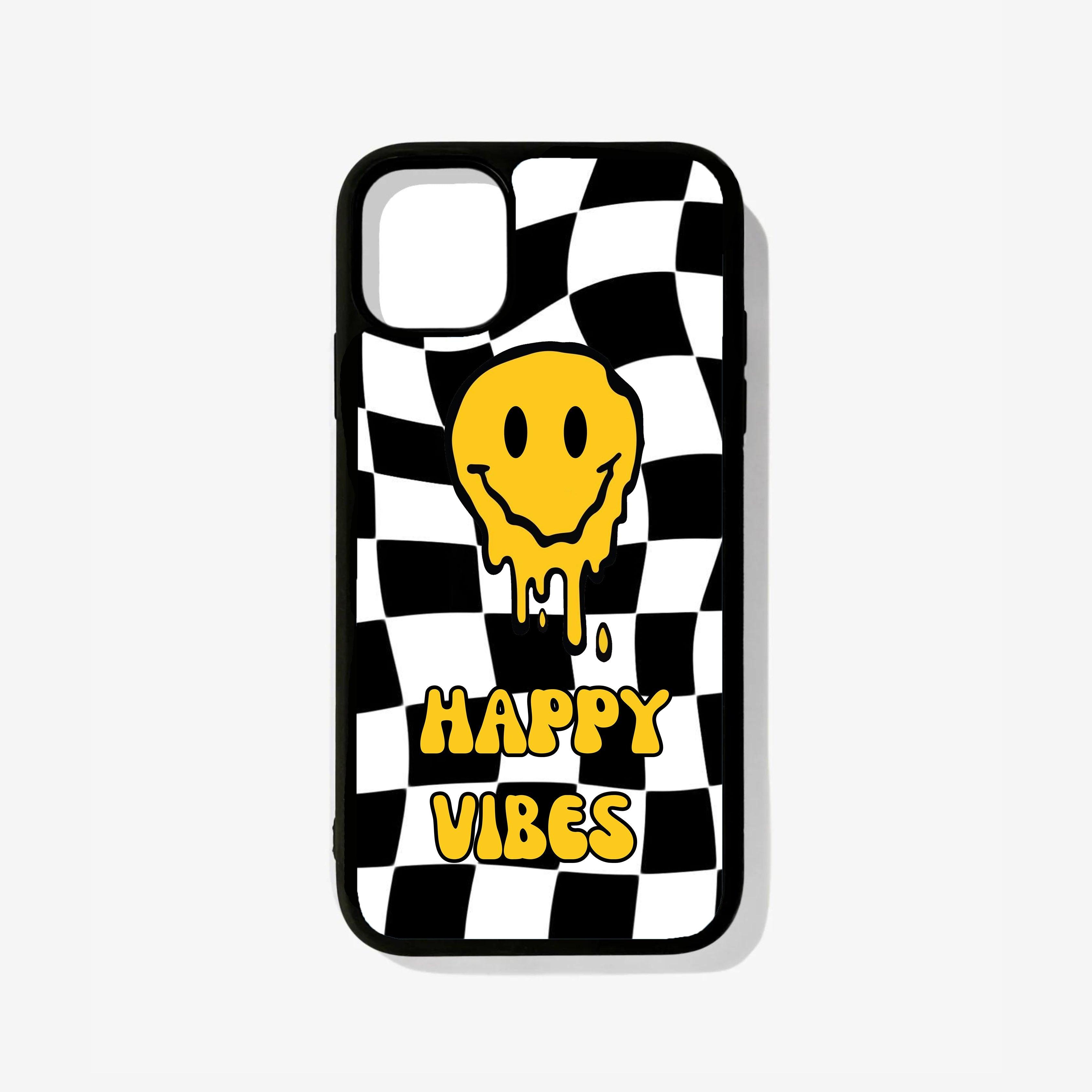 Happy Vibes Glass Case - Case On