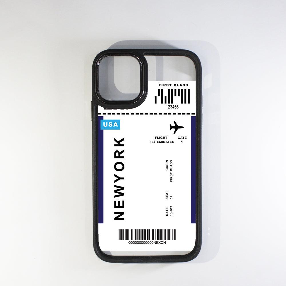 Boarding Pass Black Border Case - Case On