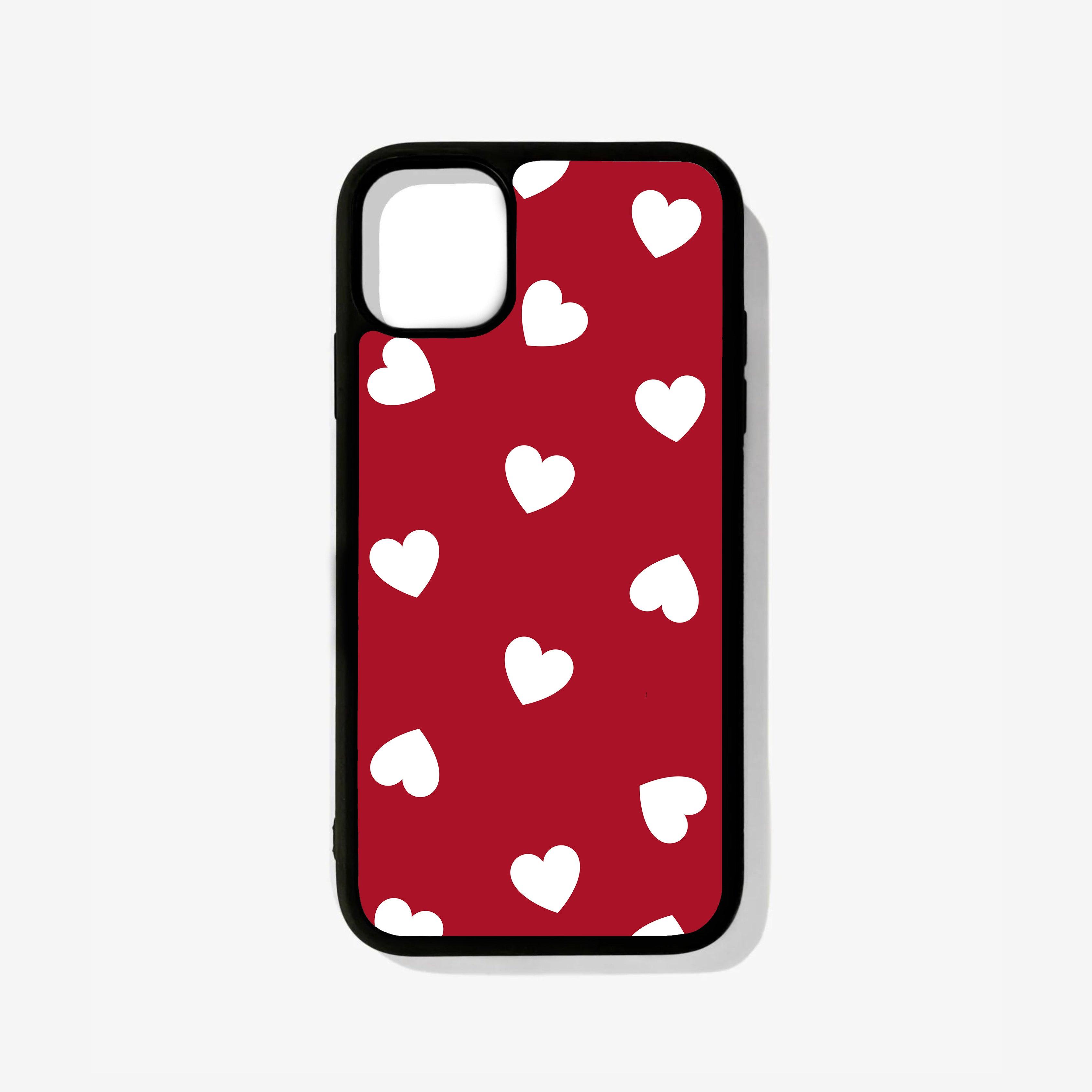 Heart Pattern Glass Case - Case On