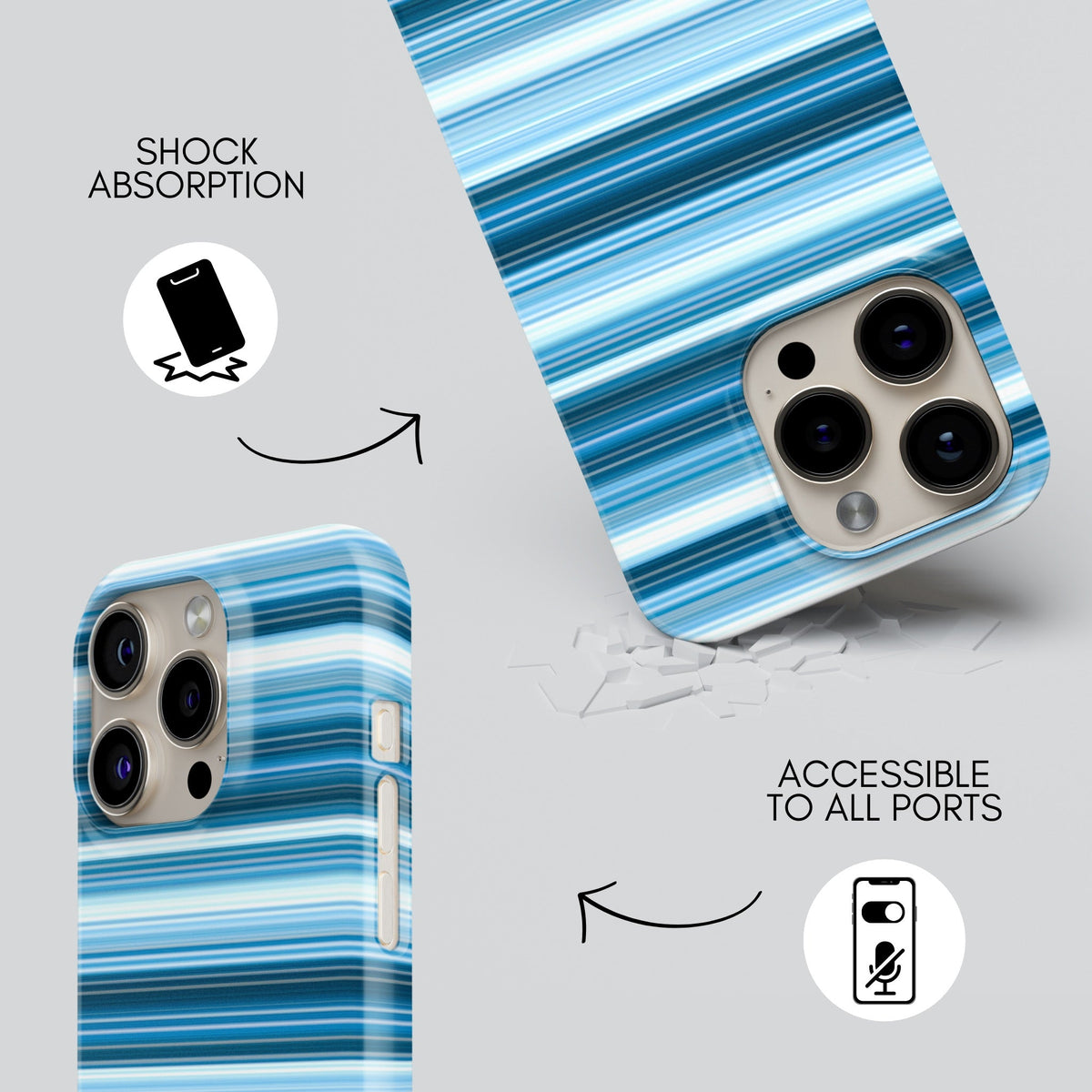 Capri Premium Tough Shining Phone Case (Double Layer) Available For All iPhone Models