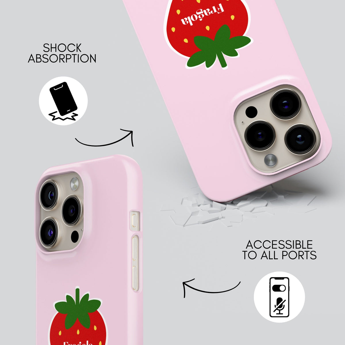 Fragirl Premium Tough Shining Phone Case (Double Layer) Available For All iPhone Models