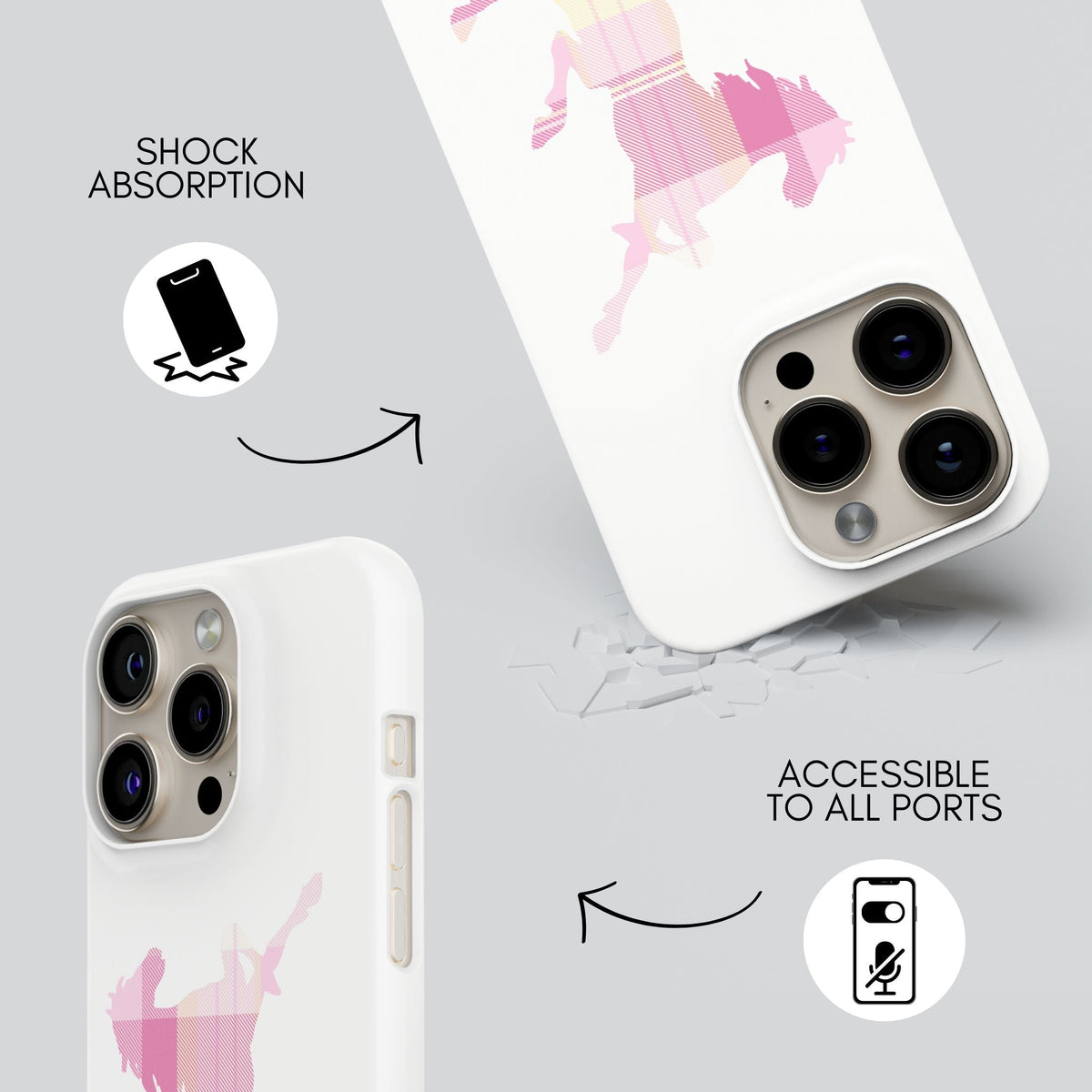Marshmallow Premium Tough Shining Phone Case (Double Layer) Available For All iPhone Models