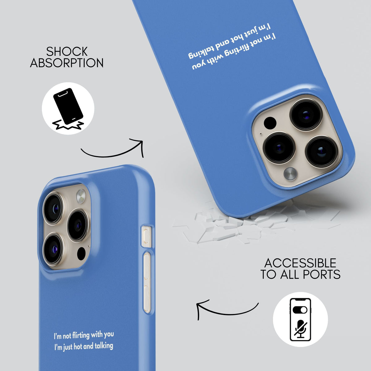 Bye Premium Tough Shining Phone Case (Double Layer) Available For All iPhone Models