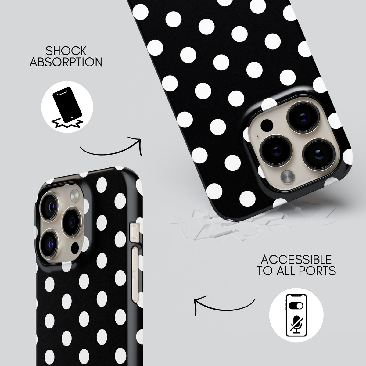 Cookies and Cream Premium Tough Shining Phone Case (Double Layer) Available For All iPhone Models