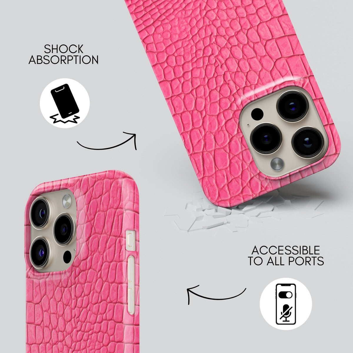 Chiclete Premium Tough Shining Phone Case (Double Layer) Available For All iPhone Models