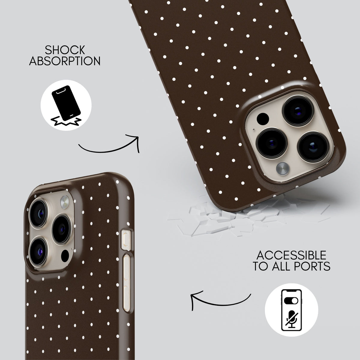 Cinnamon Roll Premium Tough Shining Phone Case (Double Layer) Available For All iPhone Models