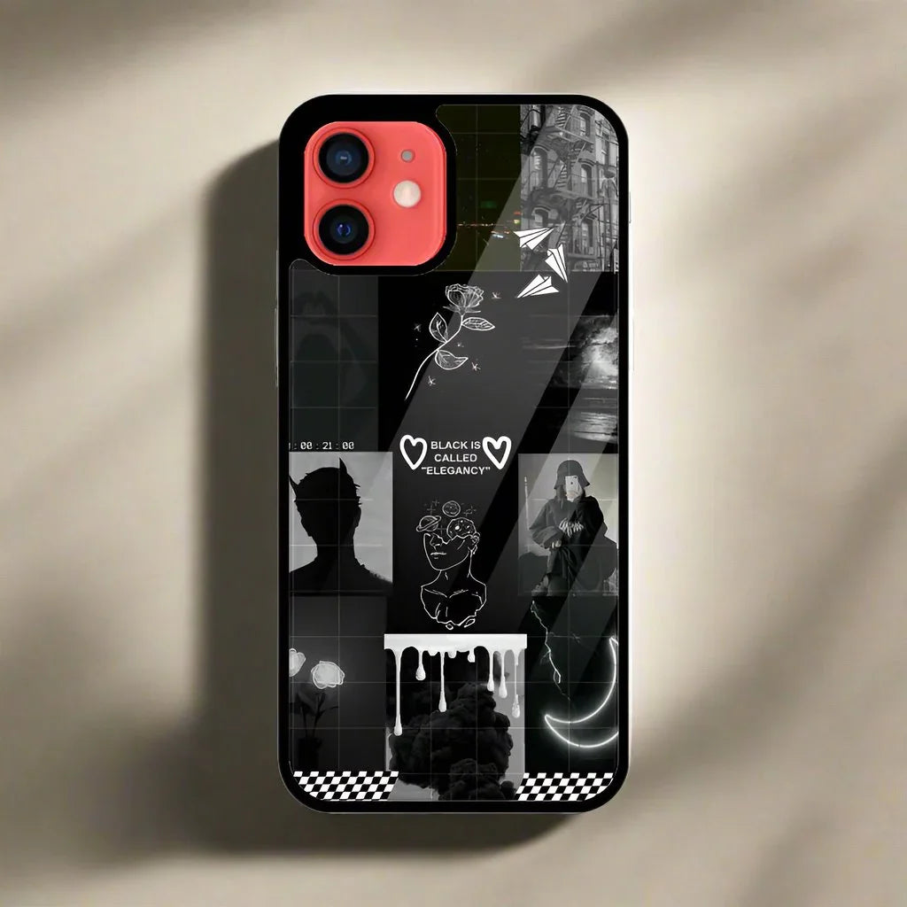 Dark elegance (Phone glass case)