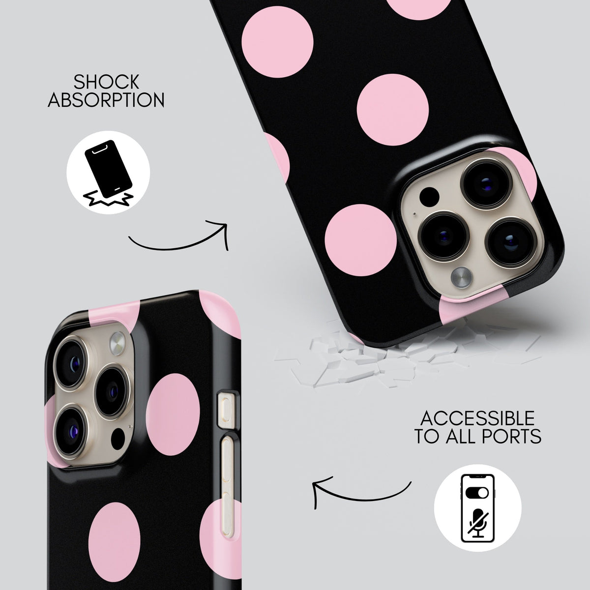 Duh Premium Tough Shining Phone Case (Double Layer) Available For All iPhone Models
