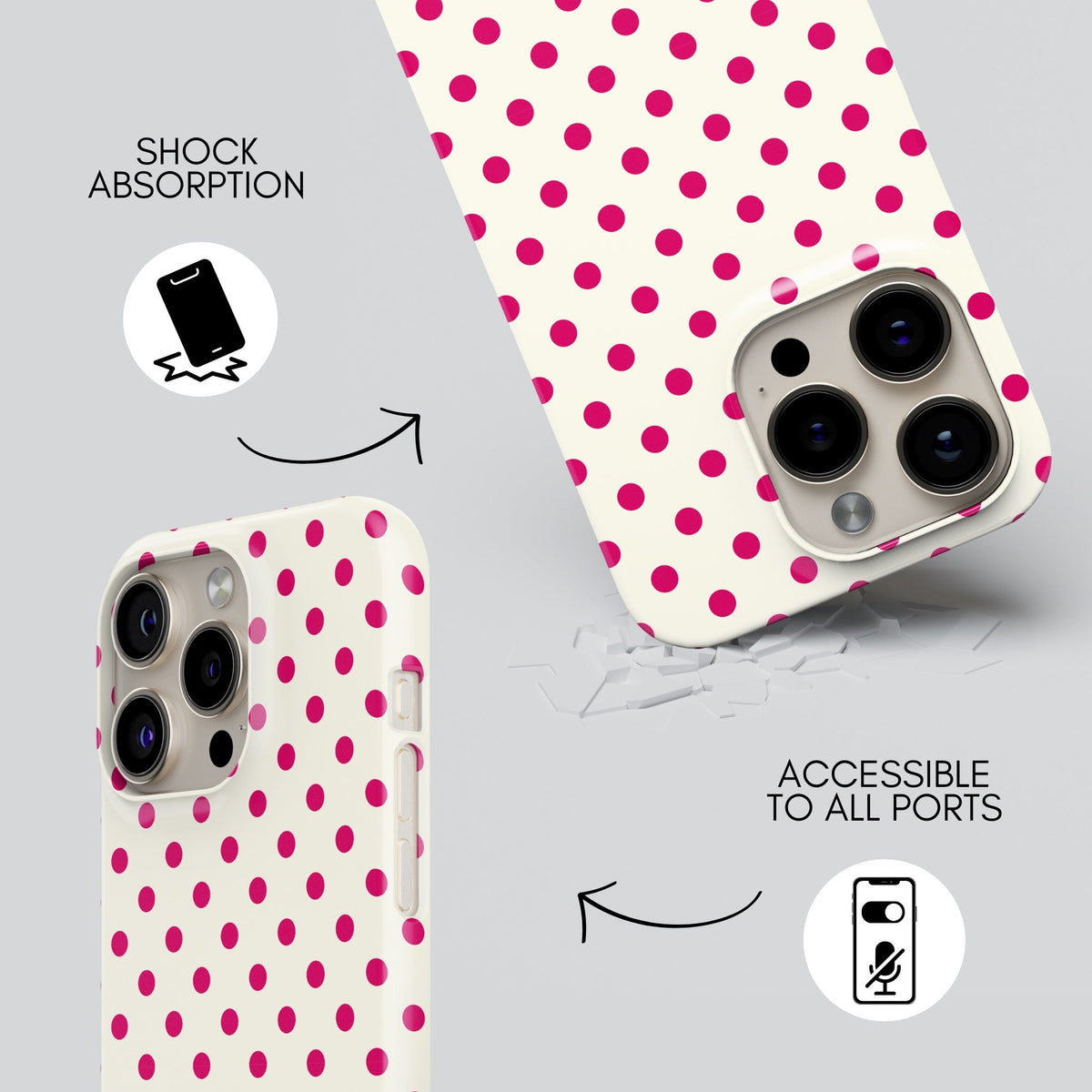 Emma Premium Tough Shining Phone Case (Double Layer) Available For All iPhone Models