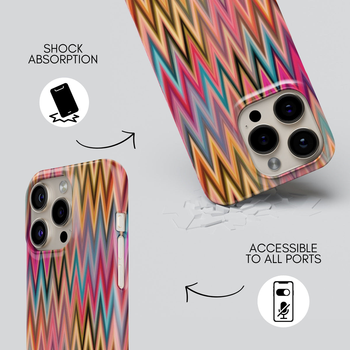 Elizabeth Premium Tough Shining Phone Case (Double Layer) Available For All iPhone Models