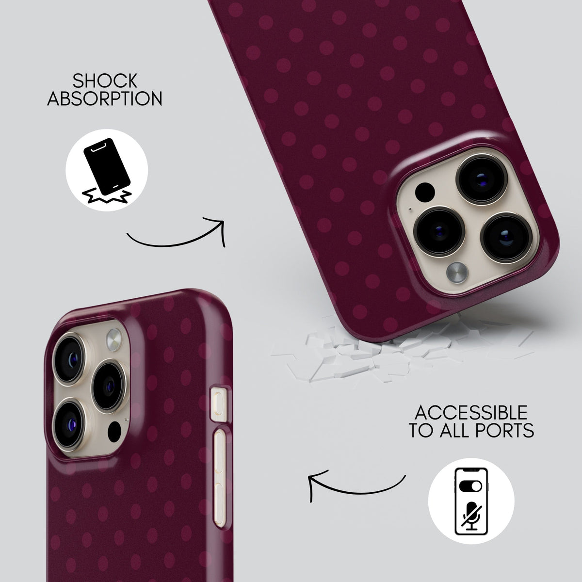 Fig Premium Tough Shining Phone Case (Double Layer) Available For All iPhone Models