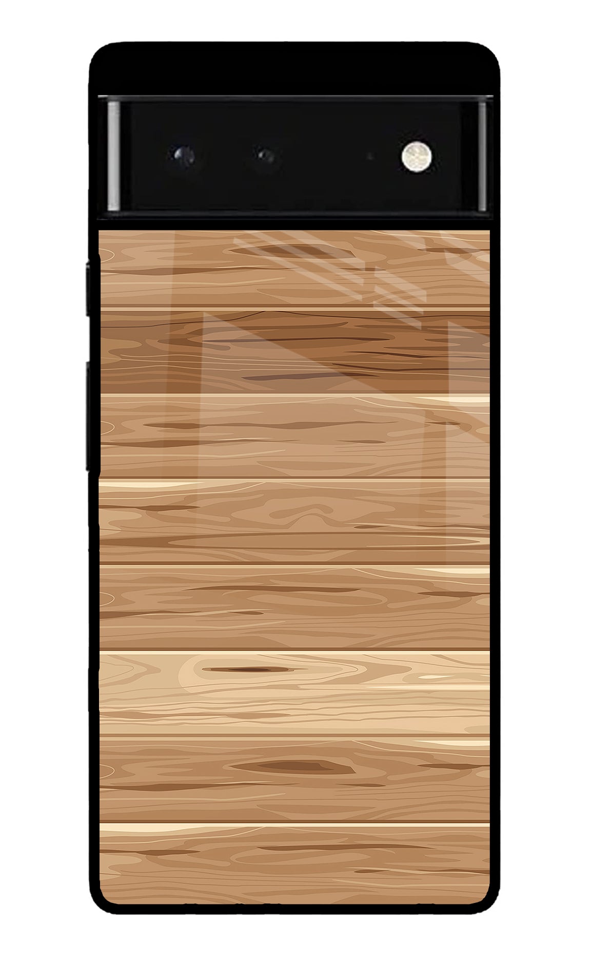 Wooden Vector Google Pixel 6 Glossy Case