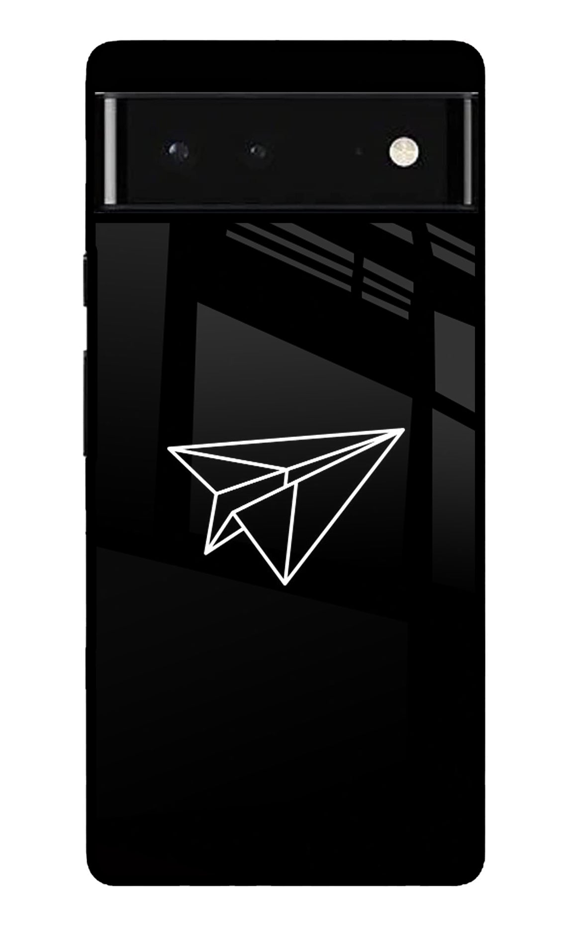 Paper Plane White Google Pixel 6 Glossy Case