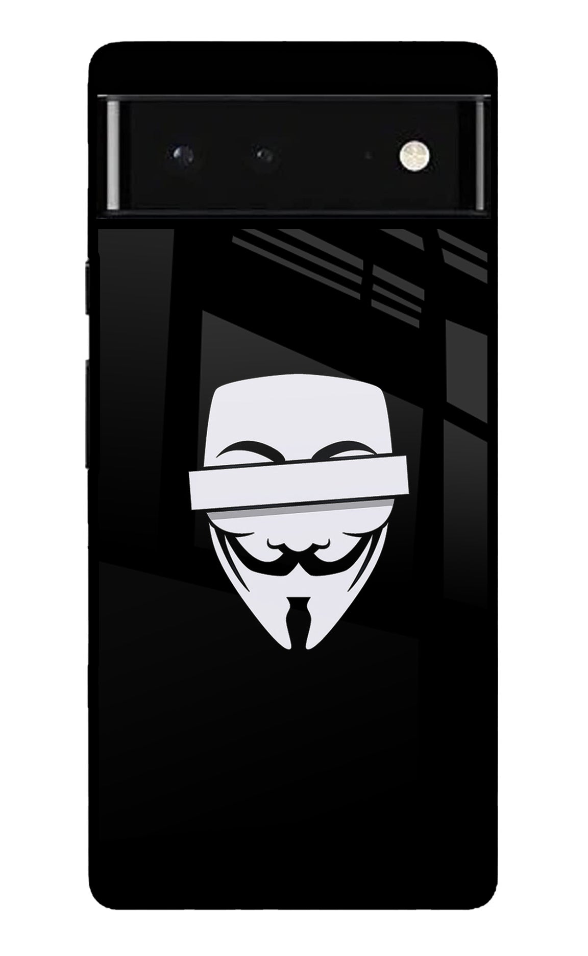 Anonymous Face Google Pixel 6 Glossy Case