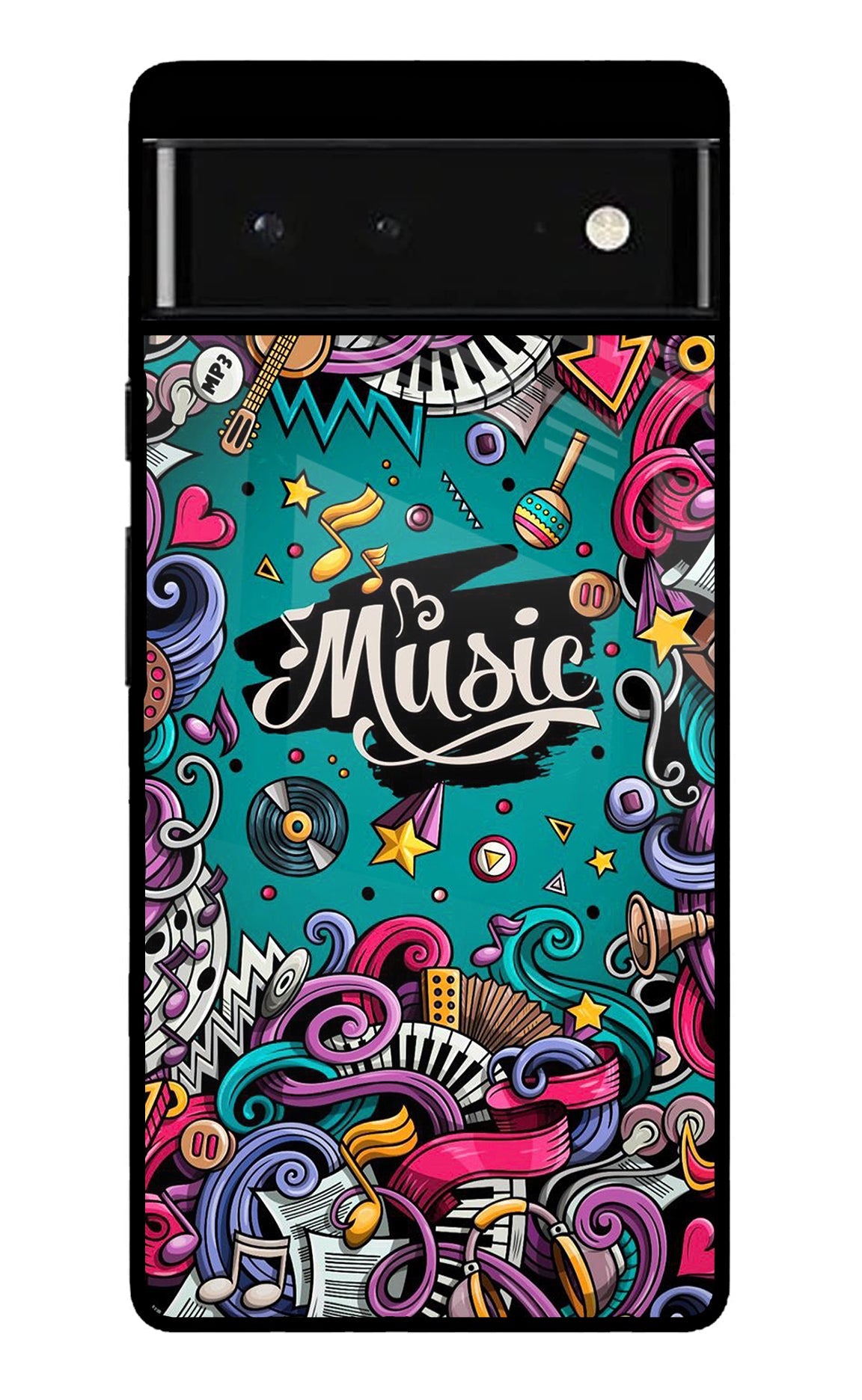 Music Graffiti Google Pixel 6 Glossy Case