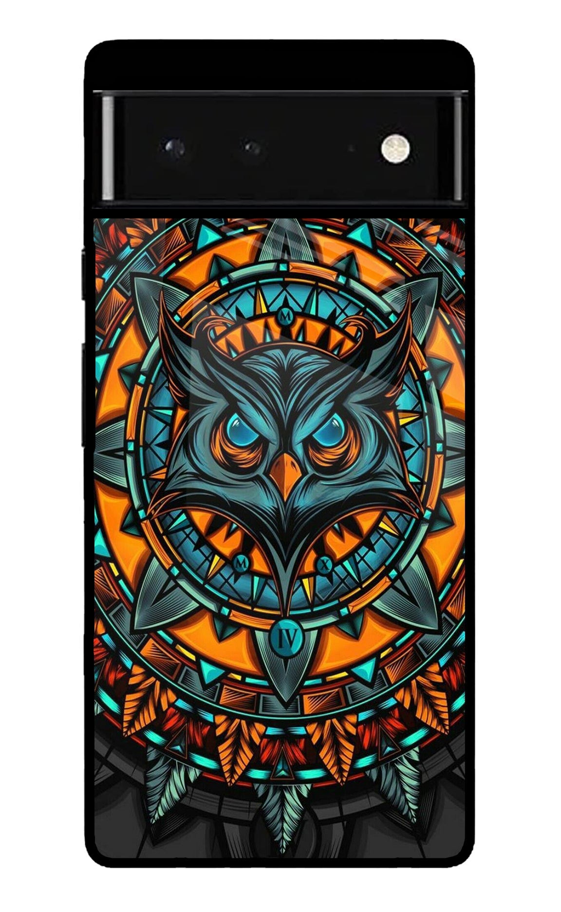 Angry Owl Art Google Pixel 6 Glossy Case