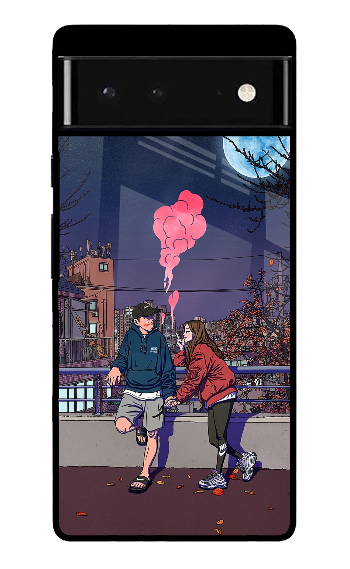 Chilling Couple Google Pixel 6 Glossy Case