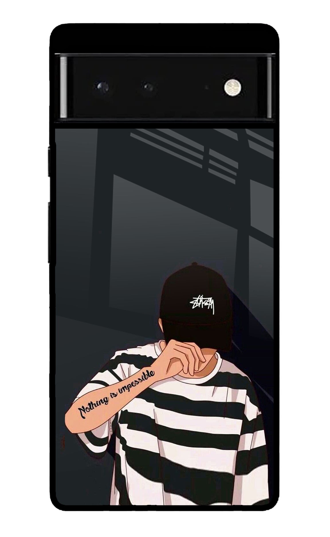 Aesthetic Boy Google Pixel 6 Glossy Case