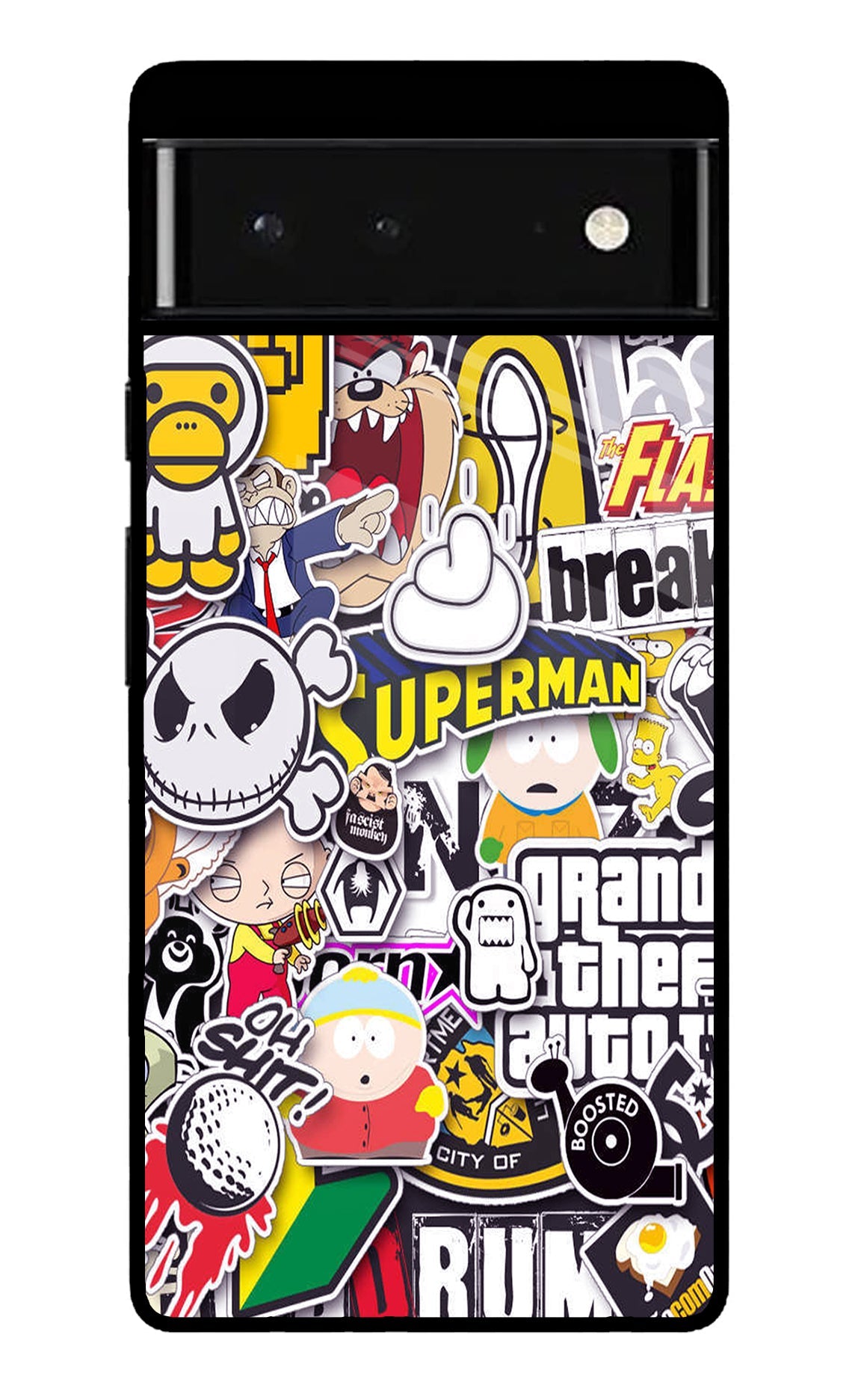 Sticker Bomb Google Pixel 6 Glossy Case