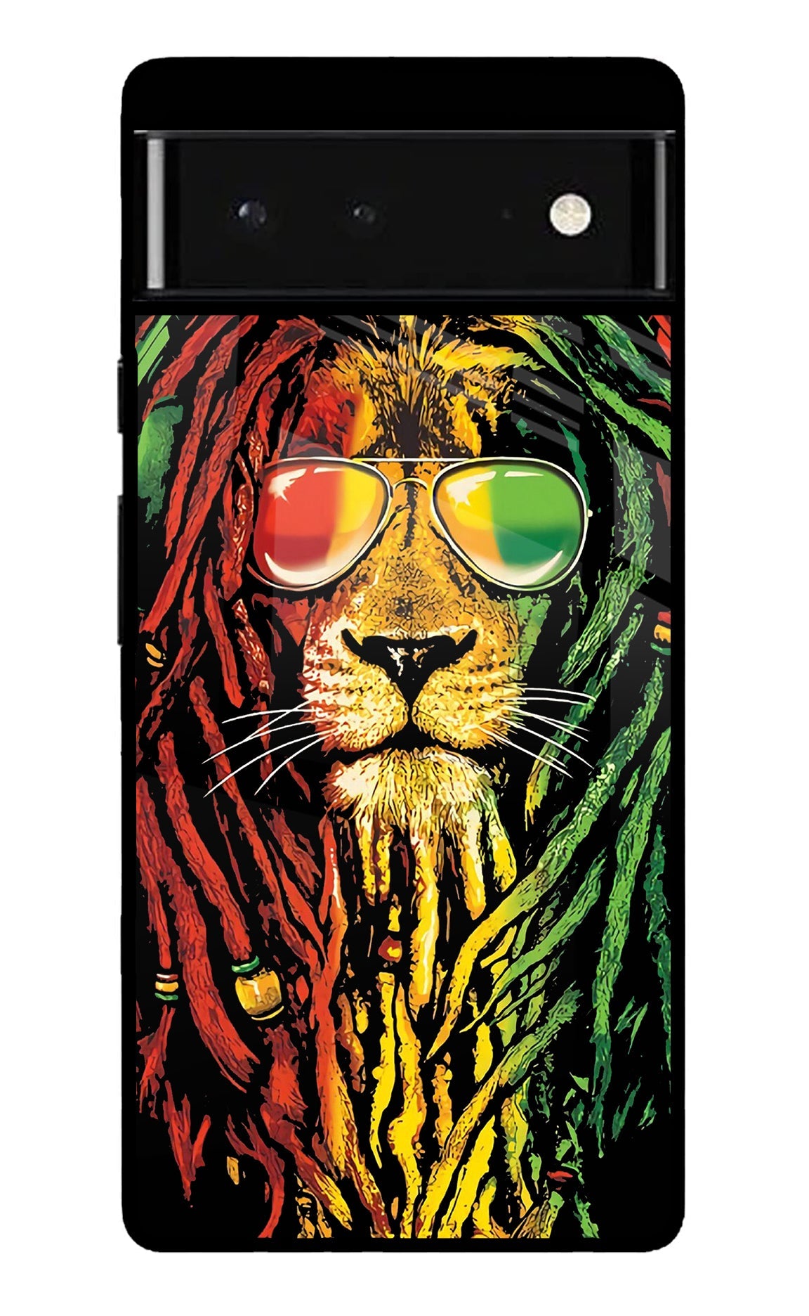Rasta Lion Google Pixel 6 Glossy Case