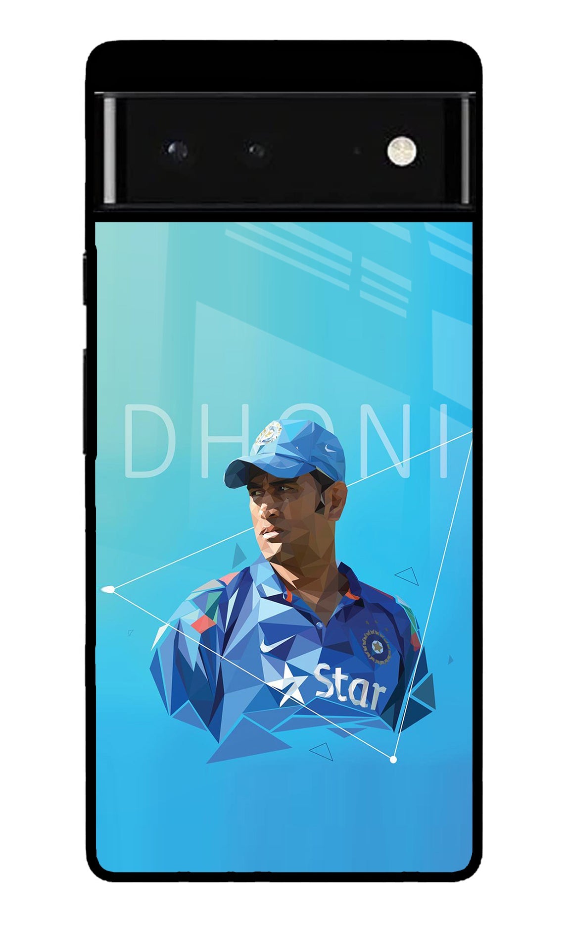 Dhoni Artwork Google Pixel 6 Glossy Case