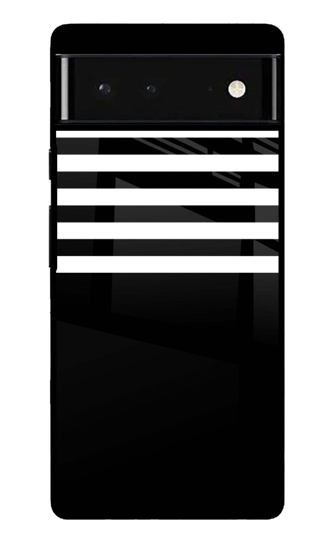 Black and White Print Google Pixel 6 Glossy Case