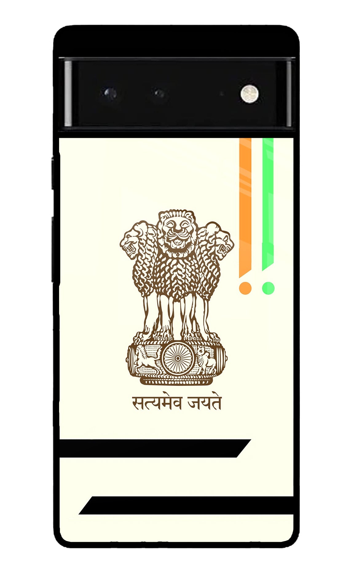 Satyamev Jayate Brown Logo Google Pixel 6 Glossy Case