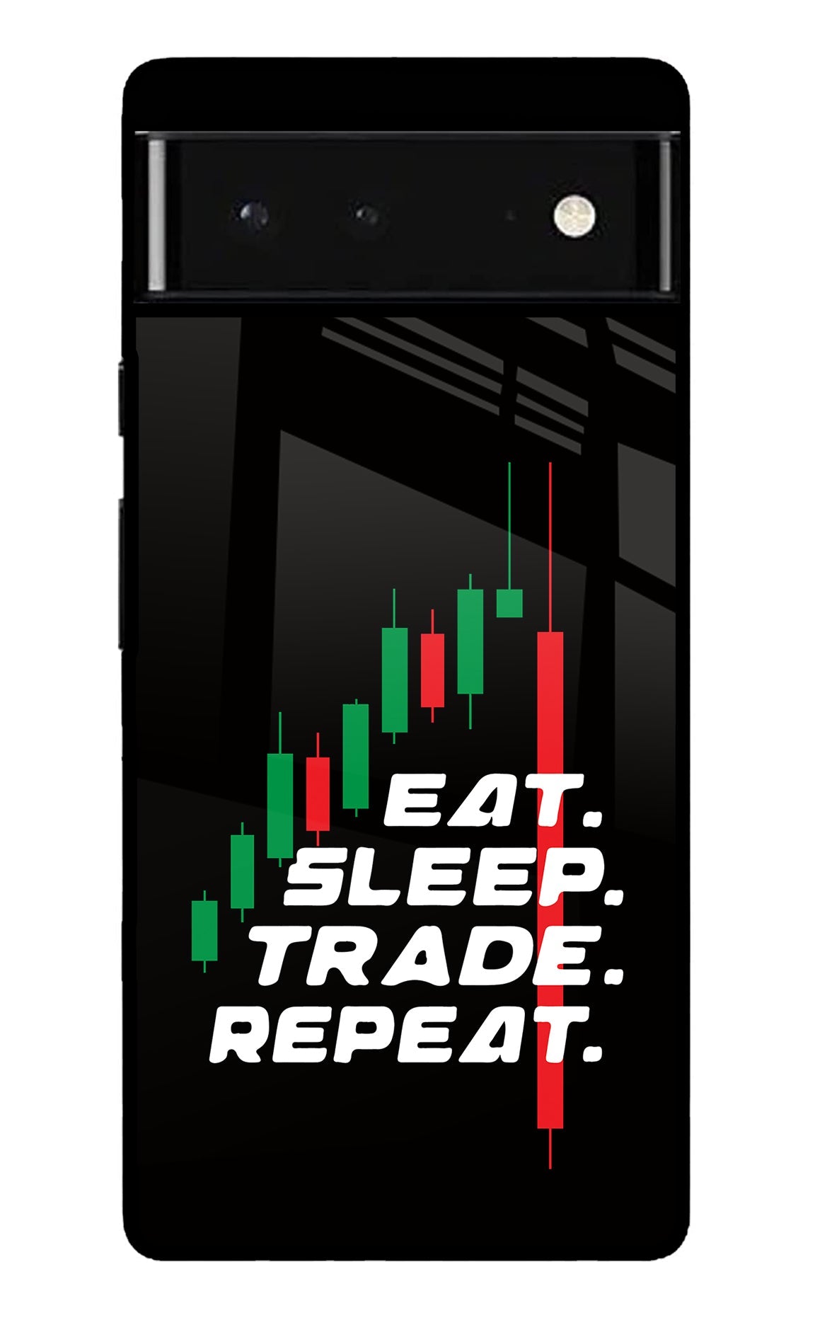 Eat Sleep Trade Repeat Google Pixel 6 Glossy Case