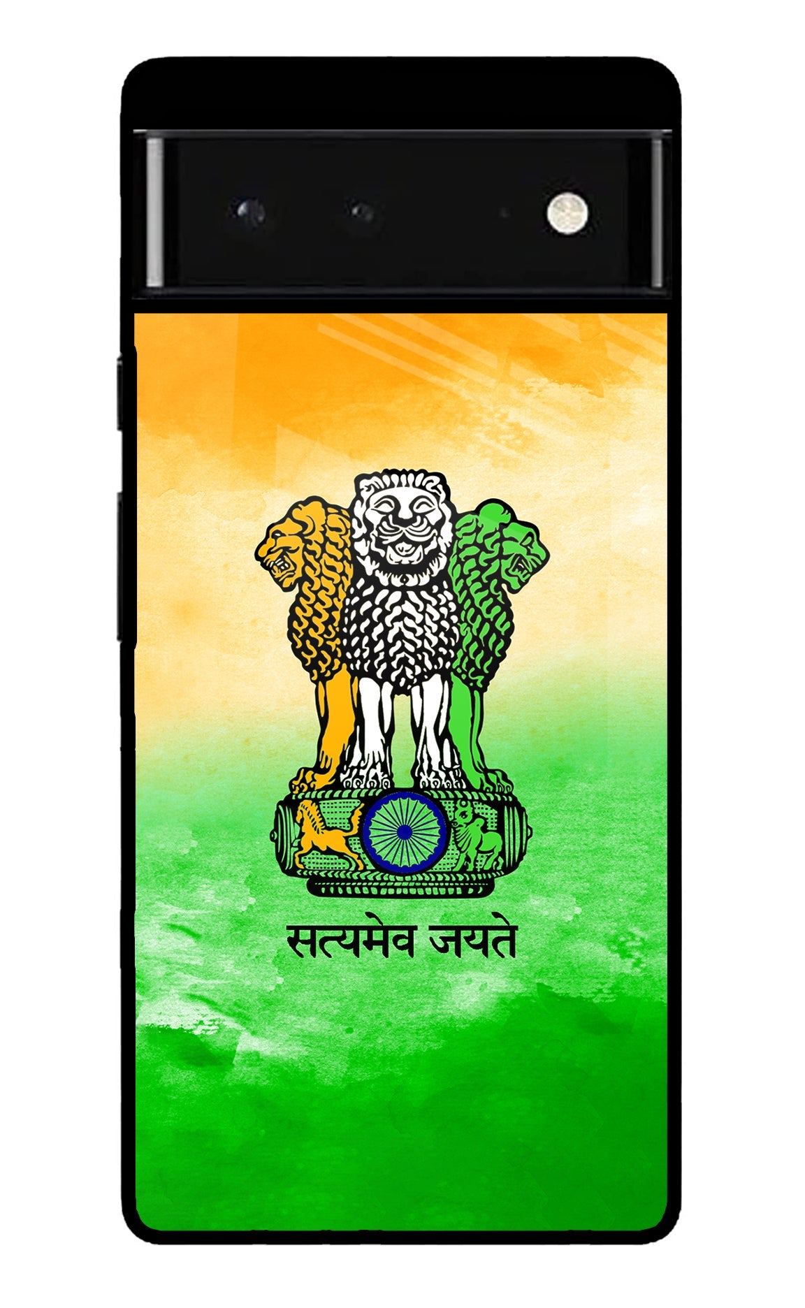 Satyamev Jayate Flag Google Pixel 6 Glossy Case