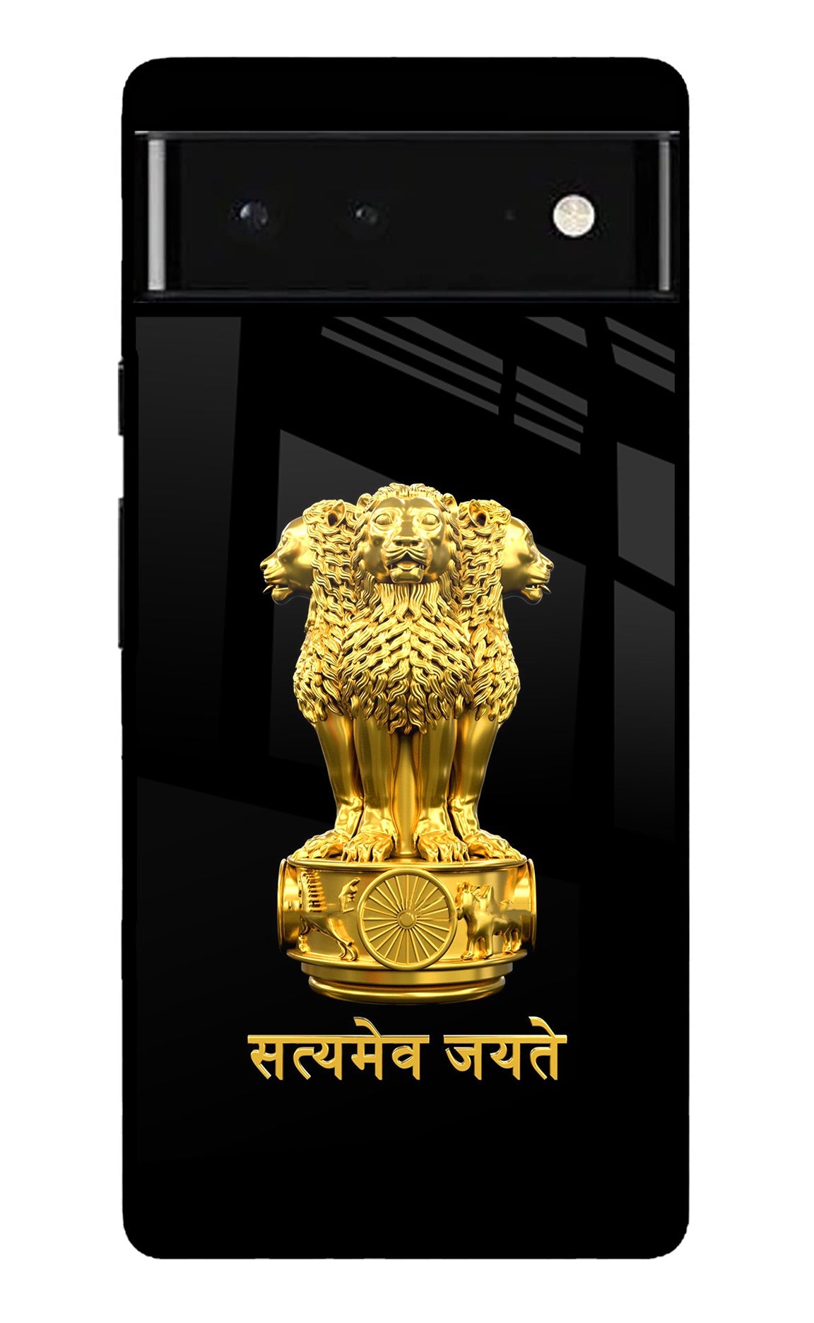 Satyamev Jayate Golden Google Pixel 6 Glossy Case