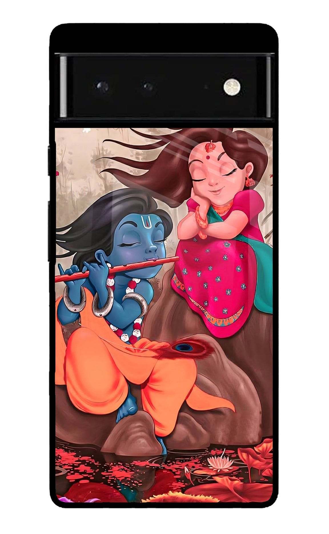 Radhe Krishna Google Pixel 6 Glossy Case