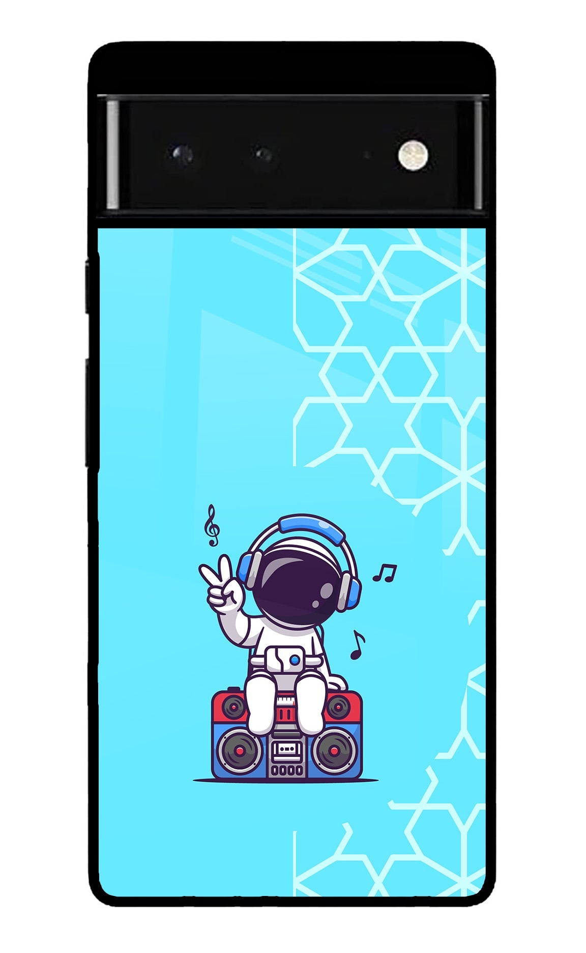 Cute Astronaut Chilling Google Pixel 6 Glossy Case