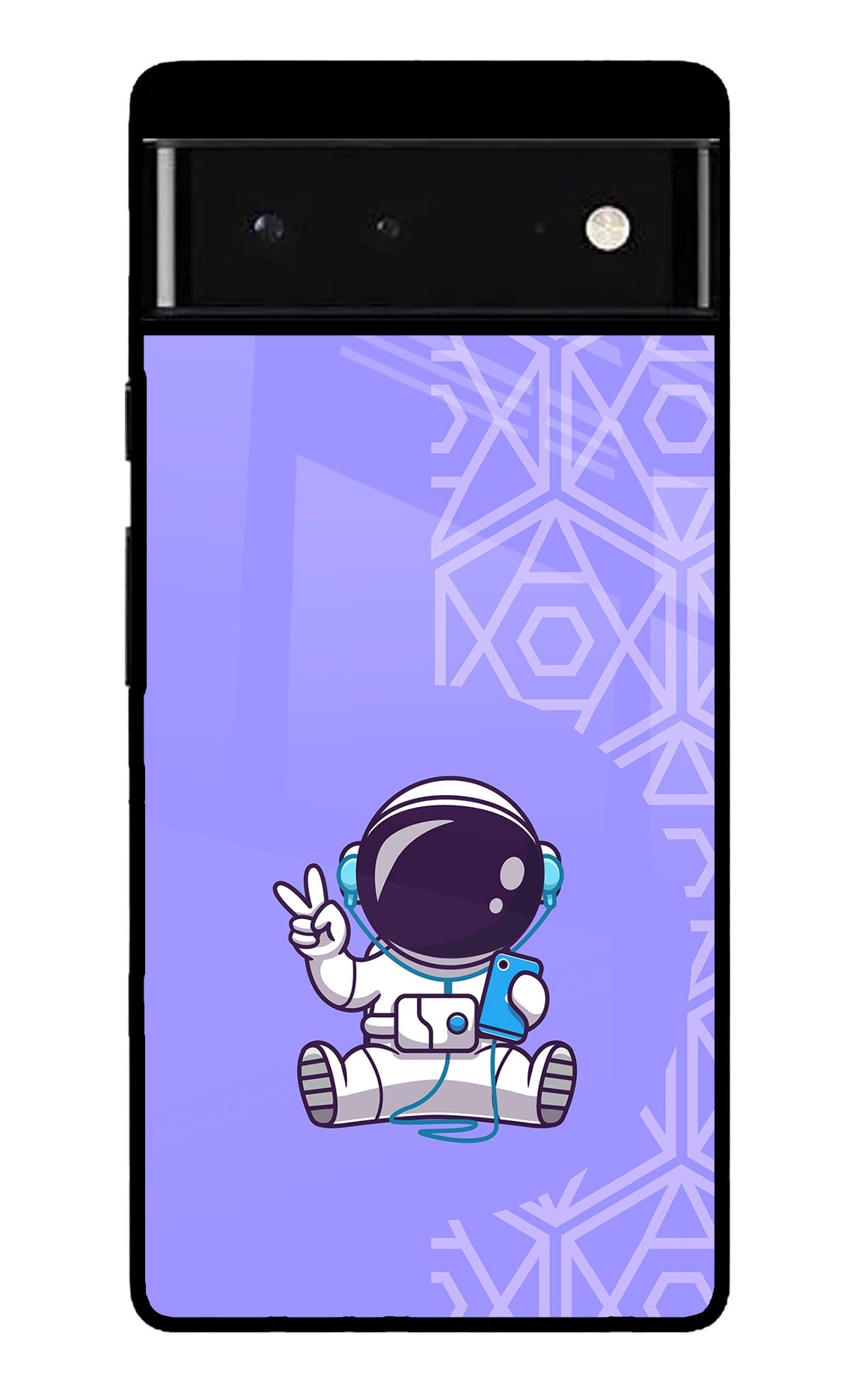 Cute Astronaut Chilling Google Pixel 6 Glossy Case