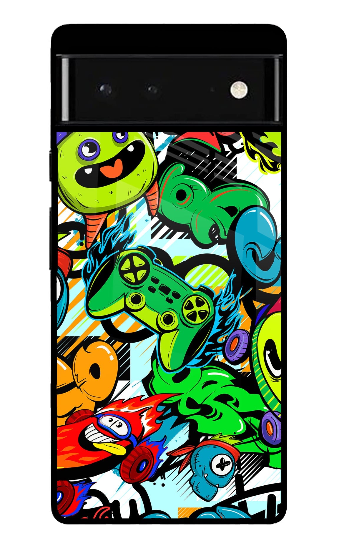 Game Doodle Google Pixel 6 Glossy Case