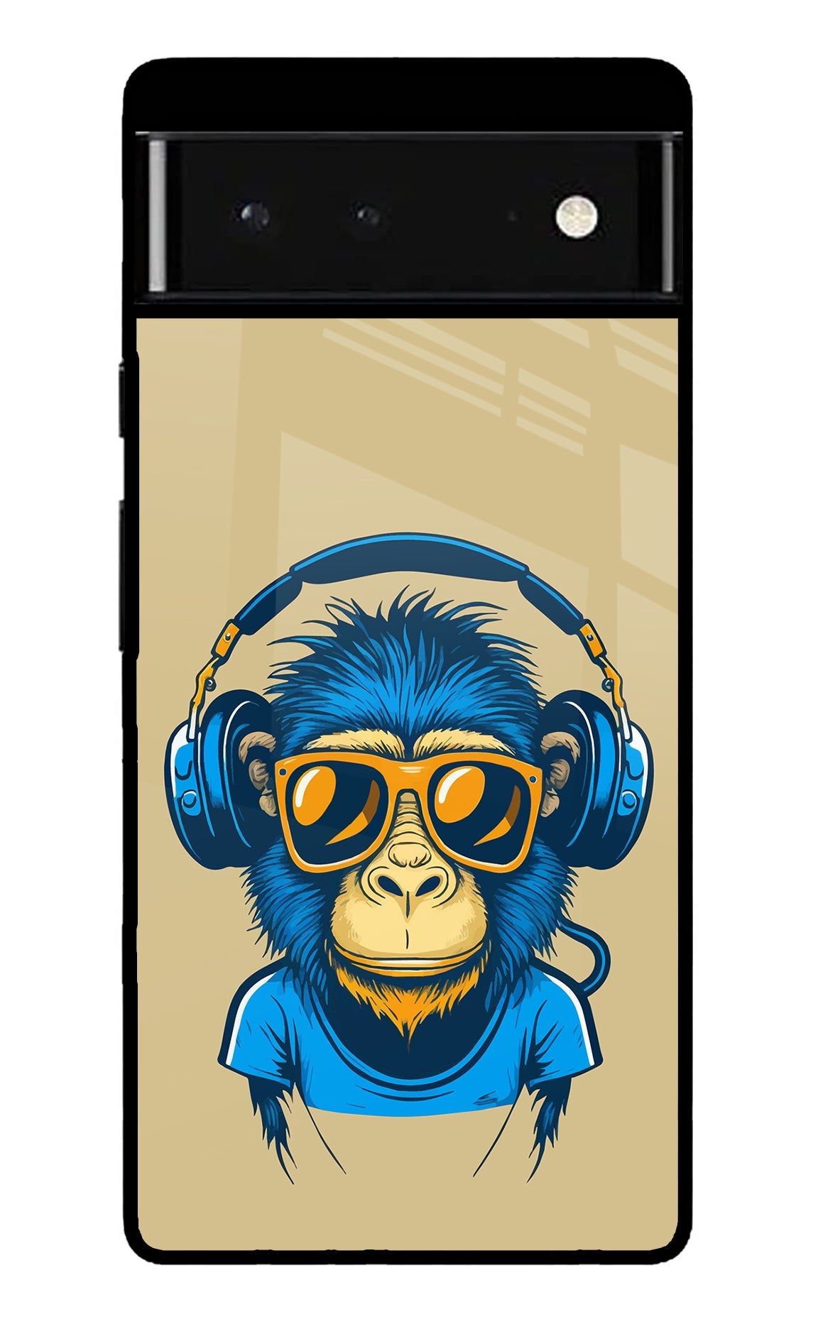 Monkey Headphone Google Pixel 6 Glossy Case