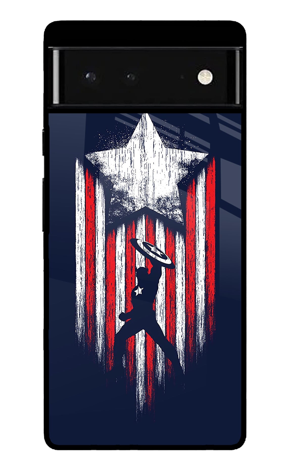 Captain America Marvel Art Google Pixel 6 Glossy Case
