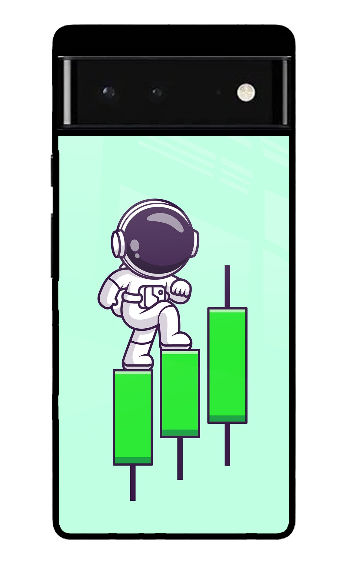 Astronaut Trader Google Pixel 6 Glossy Case