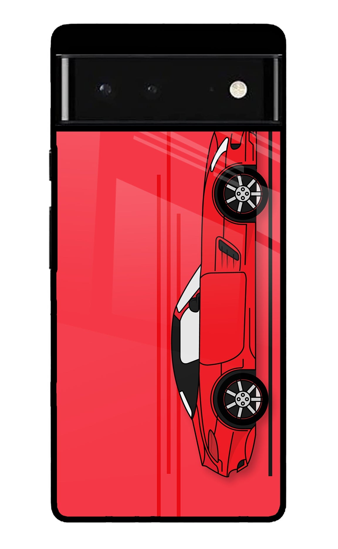 Red Velocity Google Pixel 6 Glossy Case