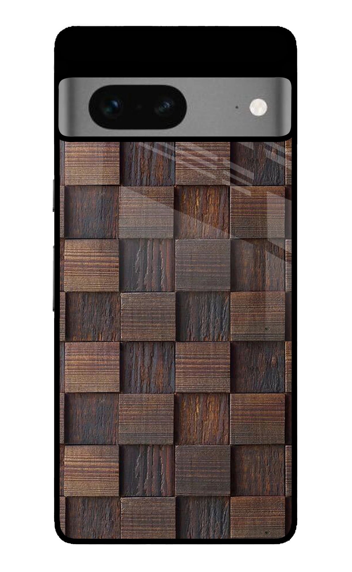 Wooden Cube Design Google Pixel 7 Glossy Case
