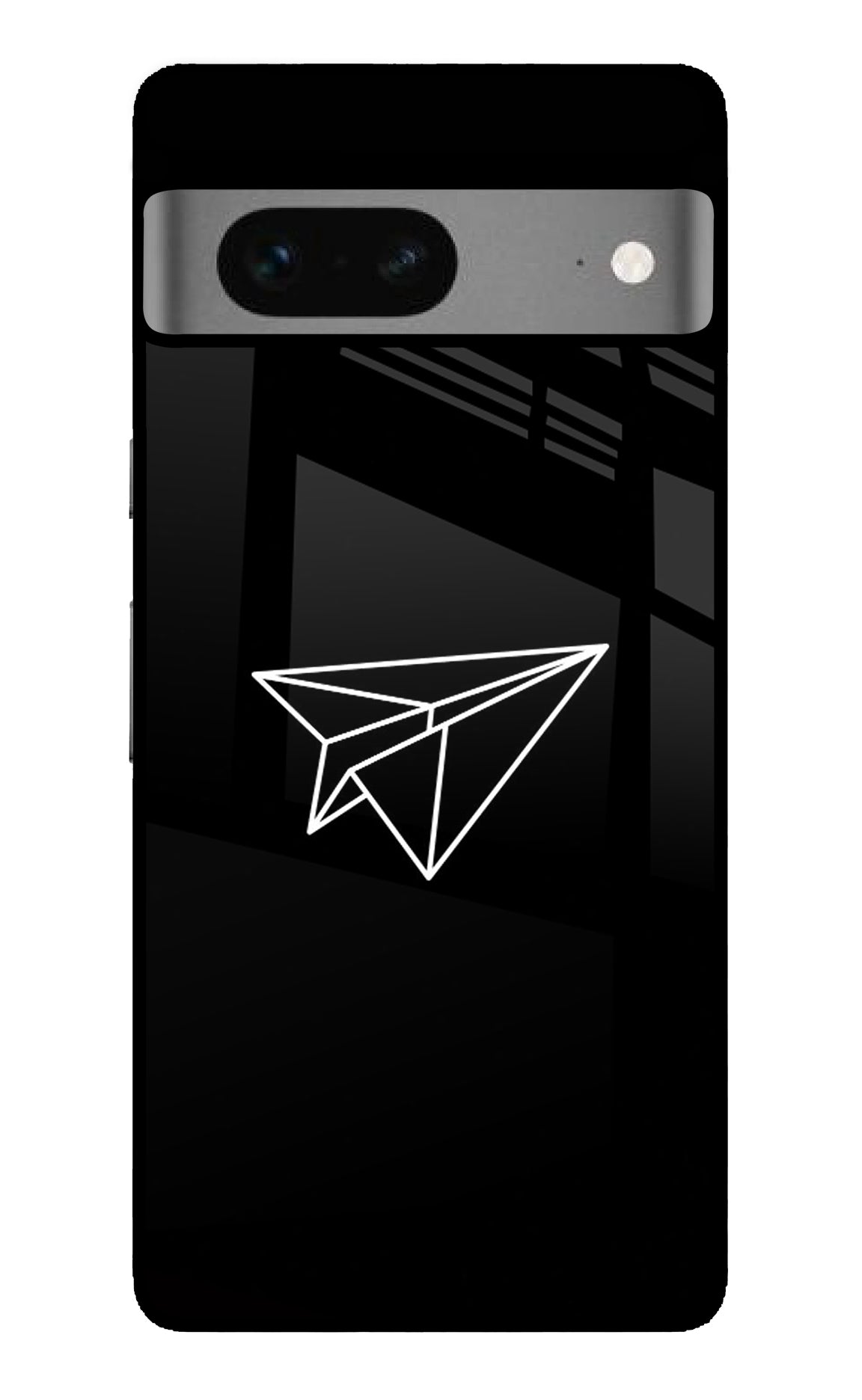 Paper Plane White Google Pixel 7 Glossy Case