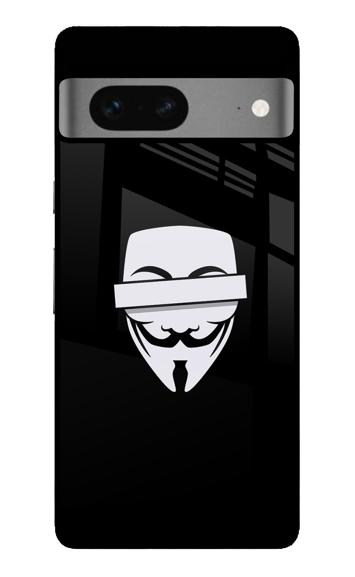 Anonymous Face Google Pixel 7 Glossy Case