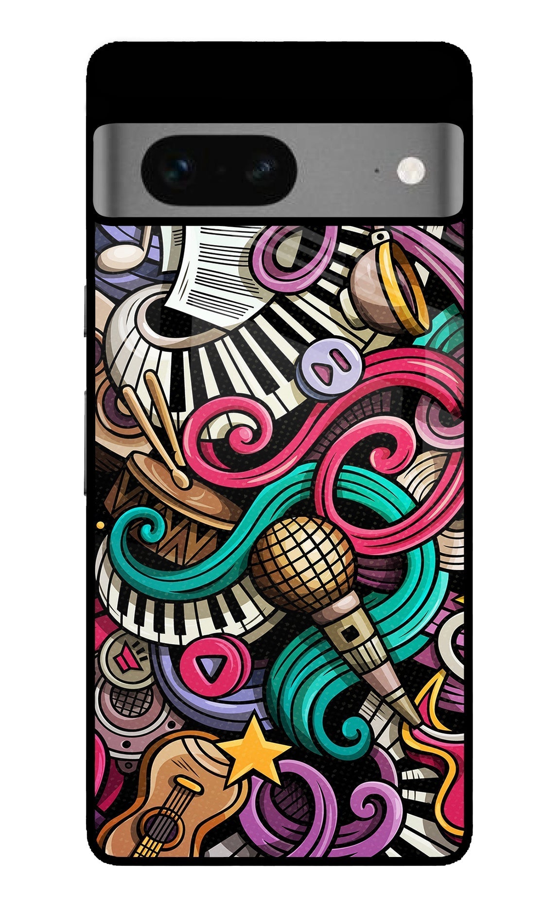 Music Abstract Google Pixel 7 Glossy Case