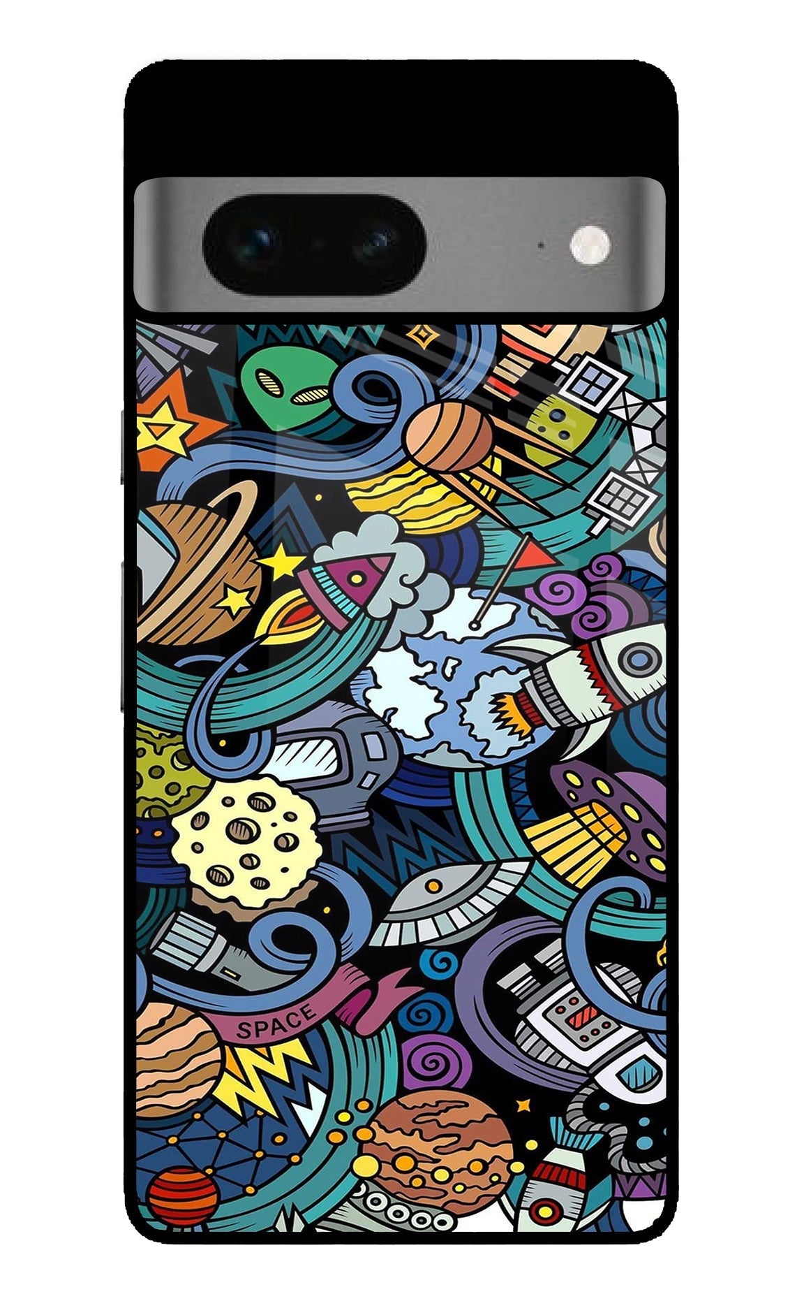 Space Abstract Google Pixel 7 Glossy Case