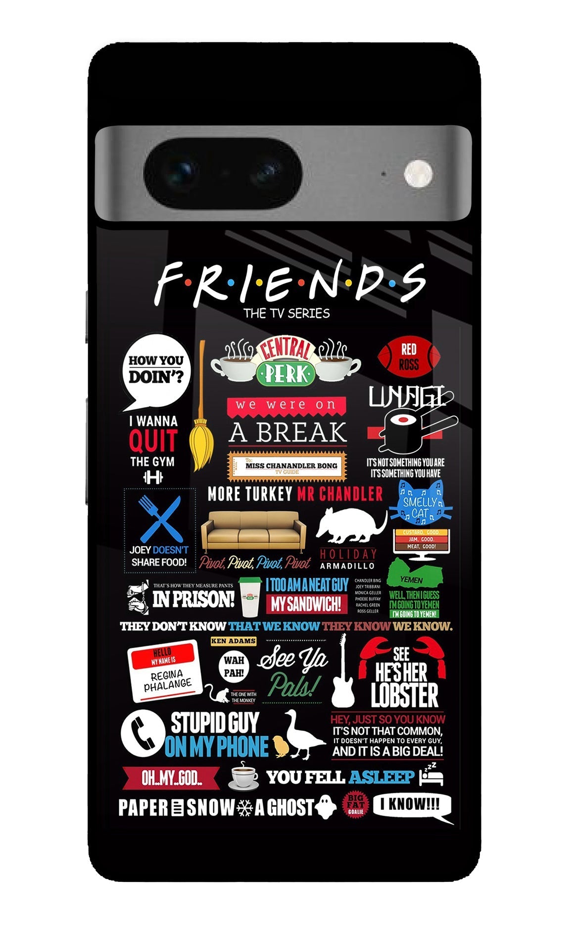 FRIENDS Google Pixel 7 Glossy Case