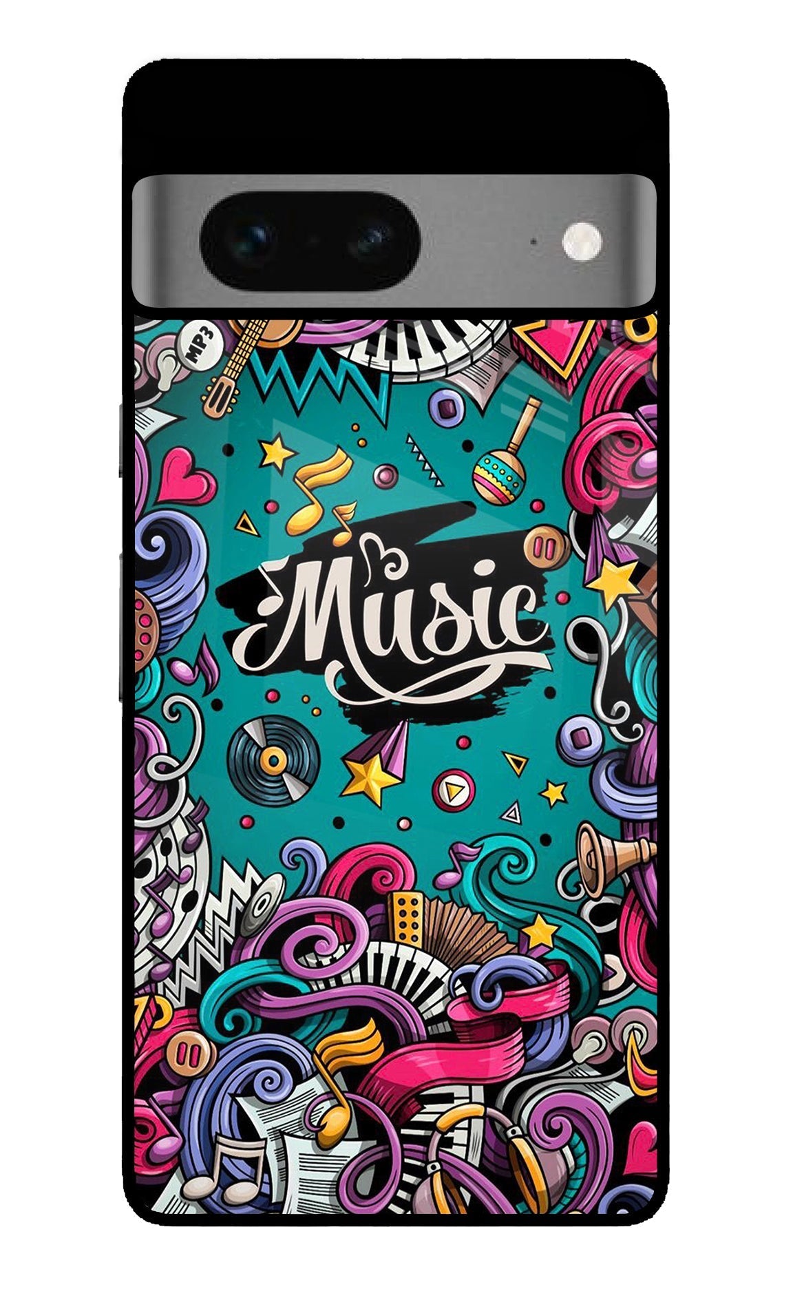 Music Graffiti Google Pixel 7 Glossy Case