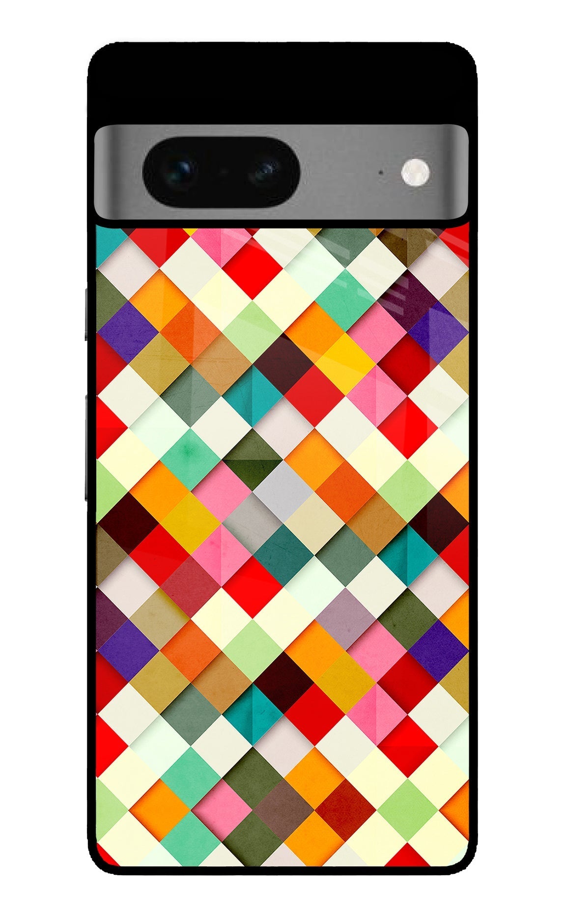 Geometric Abstract Colorful Google Pixel 7 Glossy Case