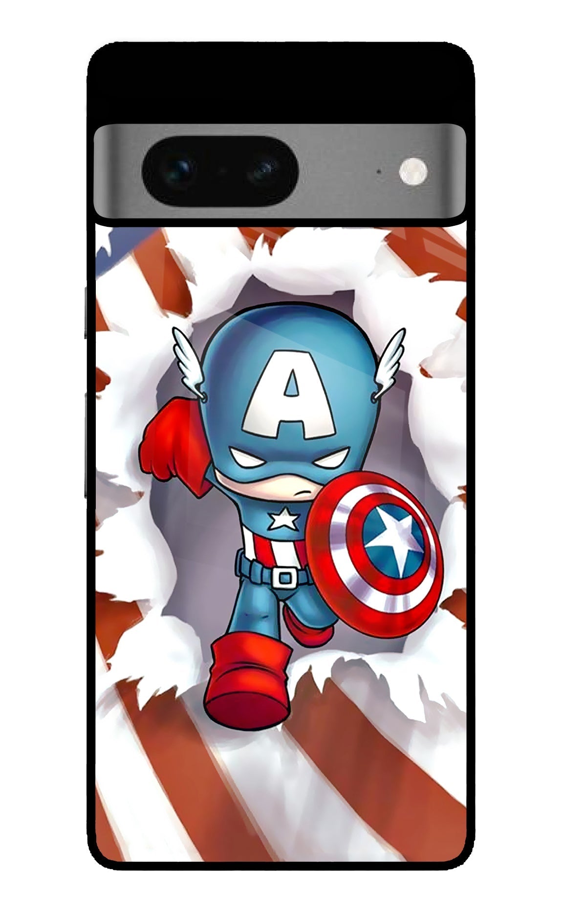 Captain America Google Pixel 7 Glossy Case